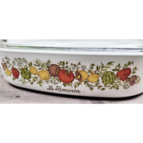 Vintage Corning Ware Pyrex Spice O' Life 2.5Q Casserole Dish A-22-B & Lid A-12-C - Picture 9 of 16